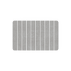 Diatomite Quick-Dry Stone Medium 24" x 15" Kitchen Floor Mat in Gray