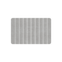 Diatomite Quick-Dry Stone Medium 24" x 15" Kitchen Floor Mat in Gray