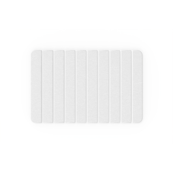 Diatomite Quick-Dry Stone Medium 24" x 15" Kitchen Floor Mat in White