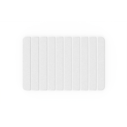 Diatomite Quick-Dry Stone Medium 24" x 15" Kitchen Floor Mat in White