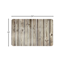 Diatomite Quick-Dry Stone Medium 24" x 15" Kitchen Floor Mat in Wood Color