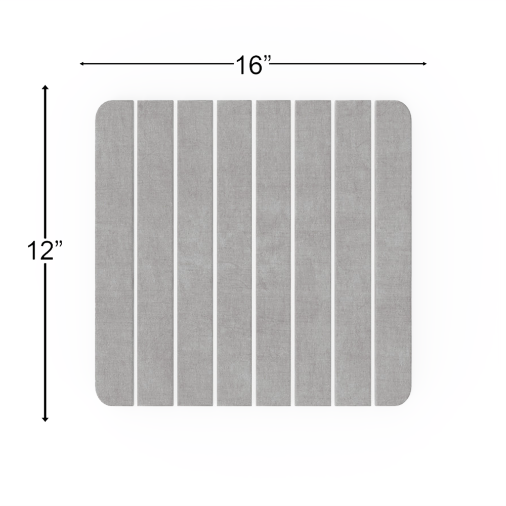 Super Absorbent Diatomite Stone Kitchen Drying Mat - Gray, Small