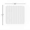 Super Absorbent Diatomite Stone Kitchen Drying Mat - White, Small