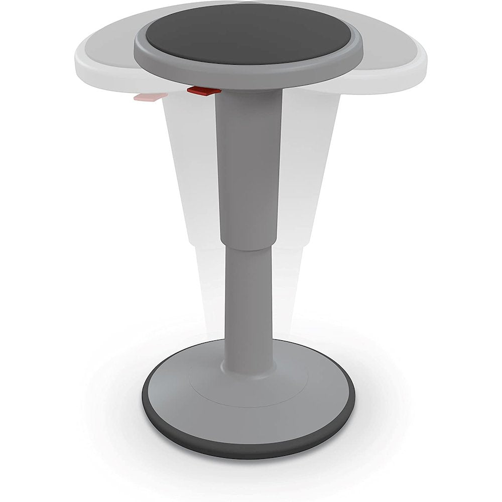 Hierarchy Height Adjustable Grow Stool- Short Stool (Grey)