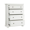 Savannah 4-Drawer Chest - White Finish