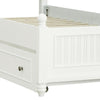 Savannah Twin Poster Bed with Trundle - White Finish