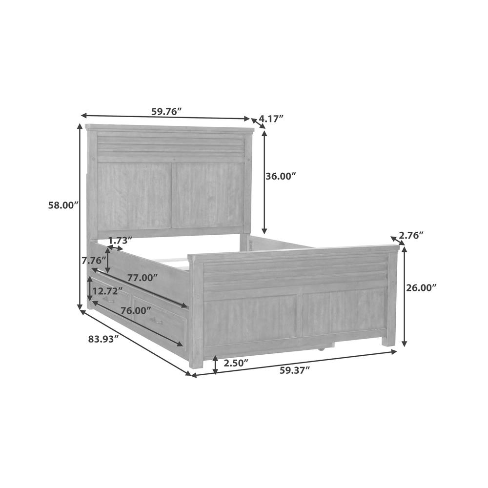 Cambridge Full Panel Bed with Trundle
