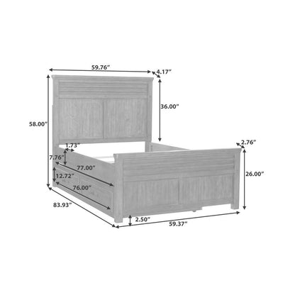 Cambridge Full Panel Bed with Trundle