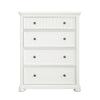 Savannah 4-Drawer Chest - White Finish