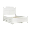 Savannah Full Poster Bed with Trundle - White Finish