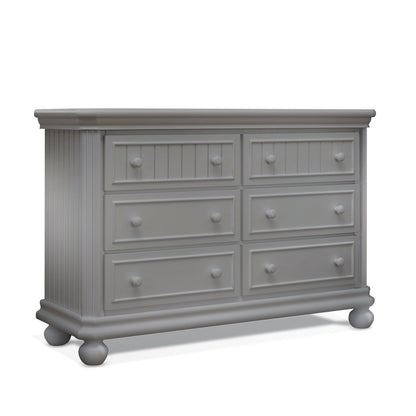 Sorelle Finley RTA 6 Drawer Double Dresser,Weathered Gray Color
