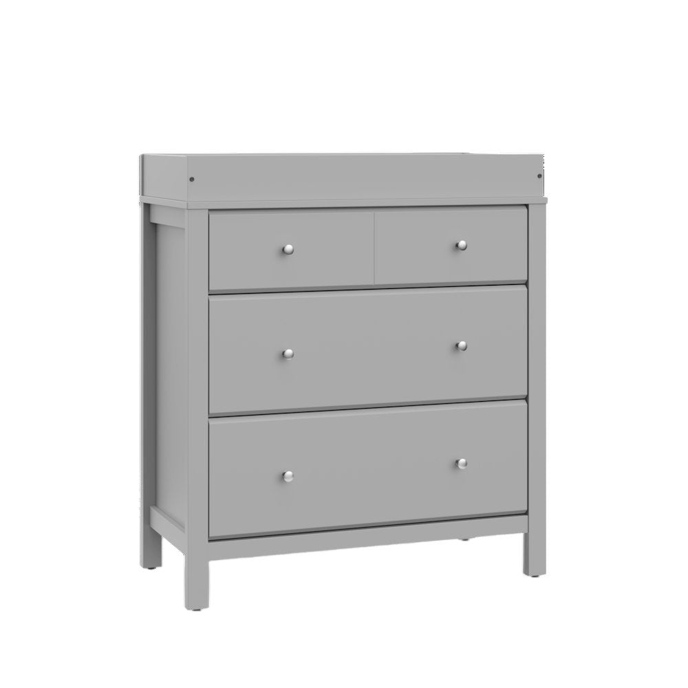 Storkcraft Carmel 3 Drawer Chest with Changing Topper (Pebble Gray)
