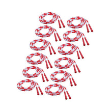 Plastic Segmented Jump Rope 7', Red & White, Pack of 12
