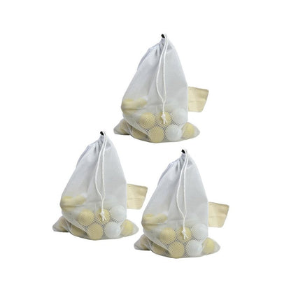 Laundry/Equipment Bag, 15" x 20", White, Pack of 3