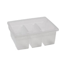 LEVELED READING CLEAR LARGE DIVIDED BOOK TUB