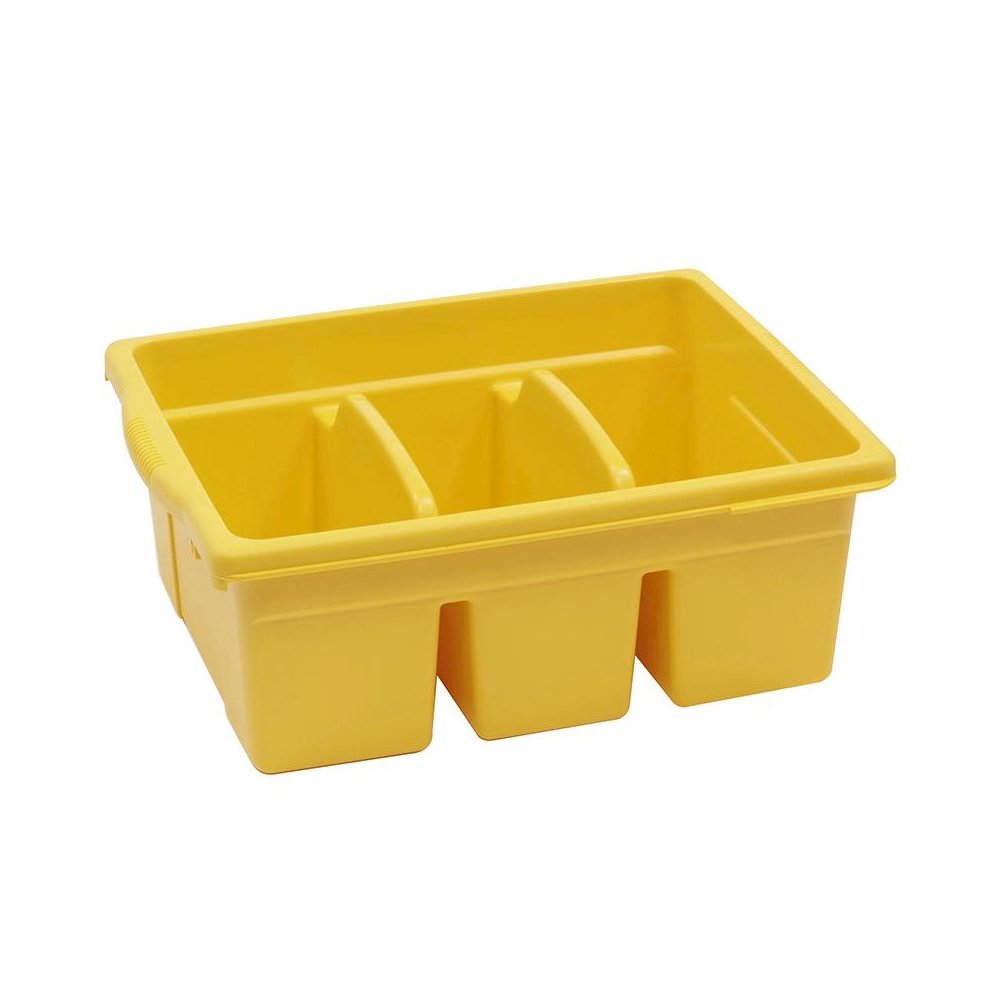 LEVELED READING YELLOW LARGE DIVIDED BOOK TUB