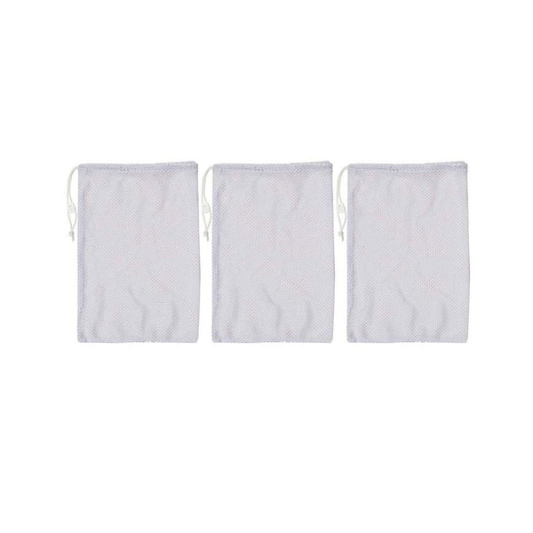 Equipment Bag, Mesh, 24" x 36", White, Pack of 3