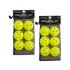Recreational Indoor Pickleball Set, 6 Per Set, 2 Sets