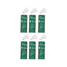 Plastic Indoor Shuttlecocks, 6 Per Pack, 6 Packs