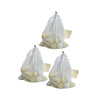 Laundry/Equipment Bag, 15" x 20", White, Pack of 3