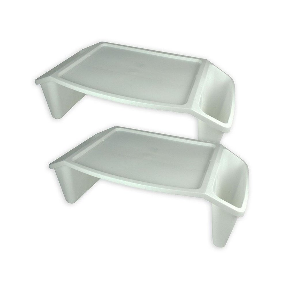 Lap Tray, White, Pack of 2