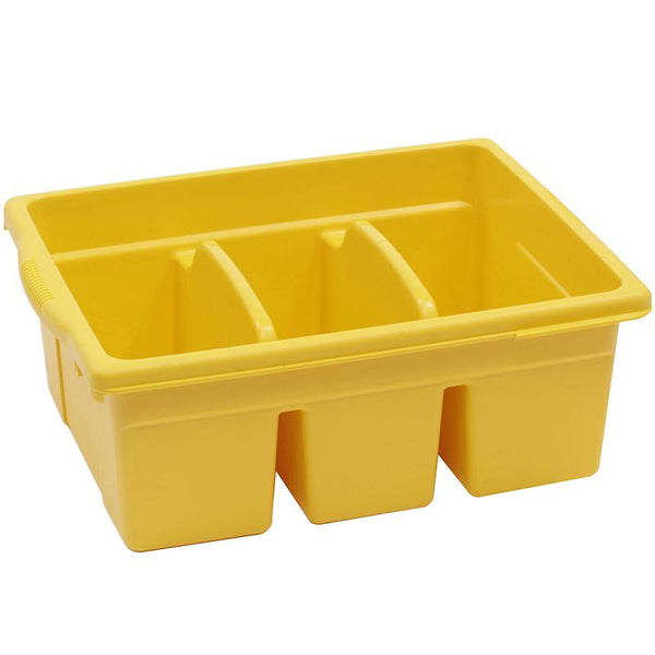 LEVELED READING YELLOW LARGE DIVIDED BOOK TUB