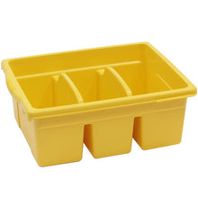 LEVELED READING YELLOW LARGE DIVIDED BOOK TUB