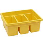 LEVELED READING YELLOW LARGE DIVIDED BOOK TUB