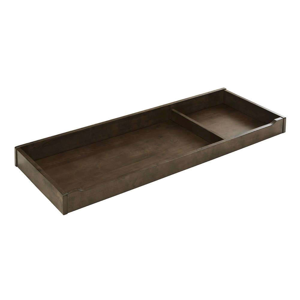 Westwood Design Dovetail Contemporary Wood Changing Tray in Graphite Gray