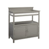 Westwood Design Emery Modern Style Wood Changer with Door/Pad in Gray