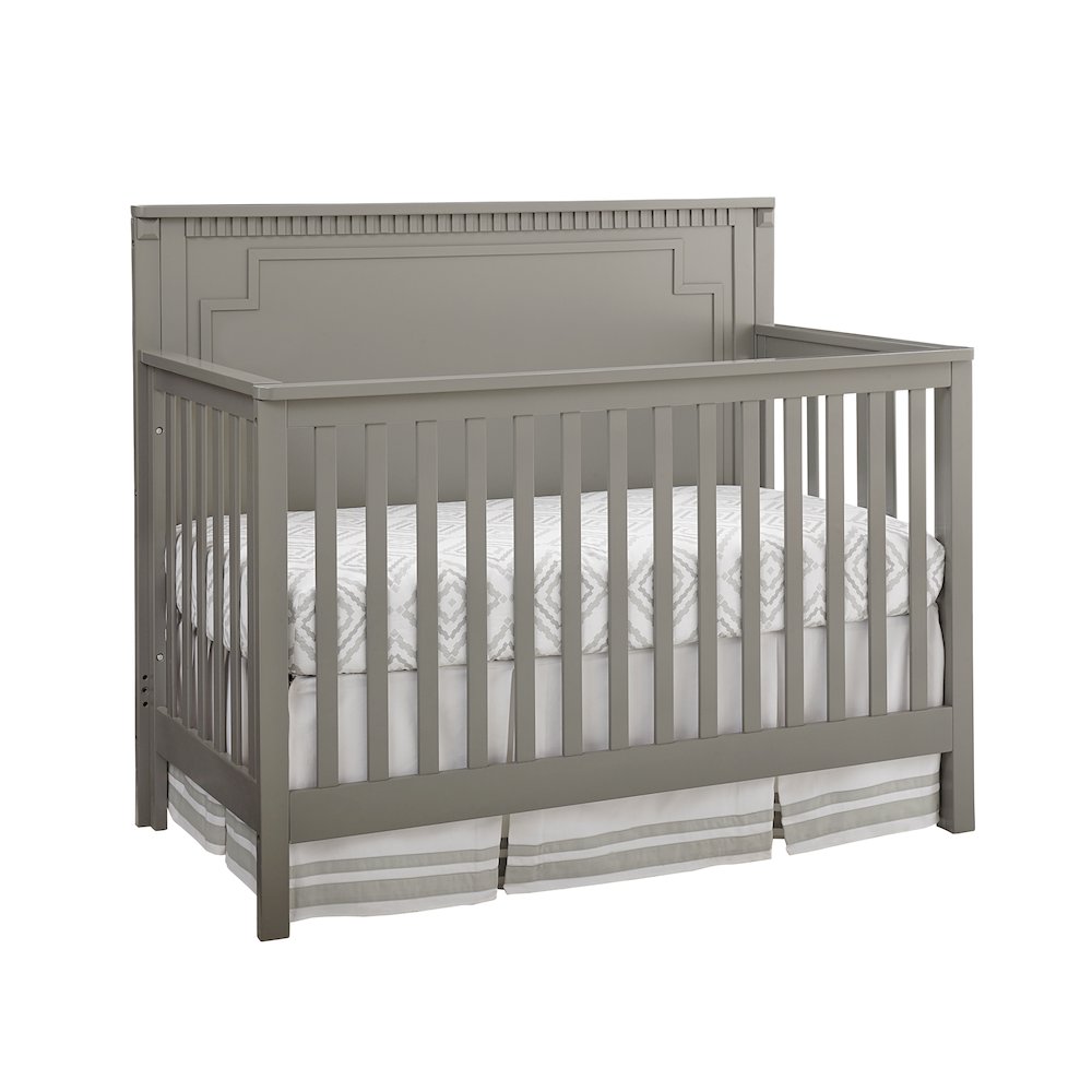 Westwood Design Emery Modern Wood Convertible Crib Panel in Gray Finish