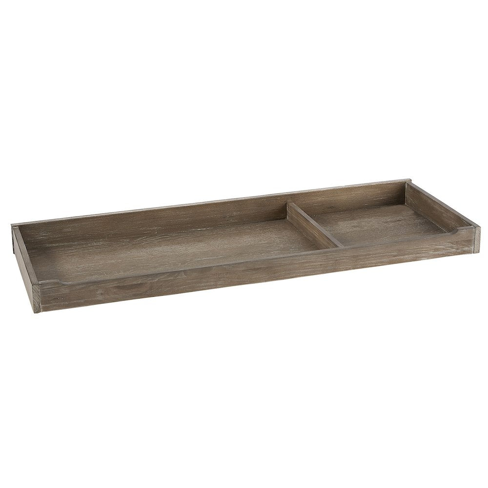 Westwood Design Leland Traditional Wood Changing Tray in Sandwash Gray