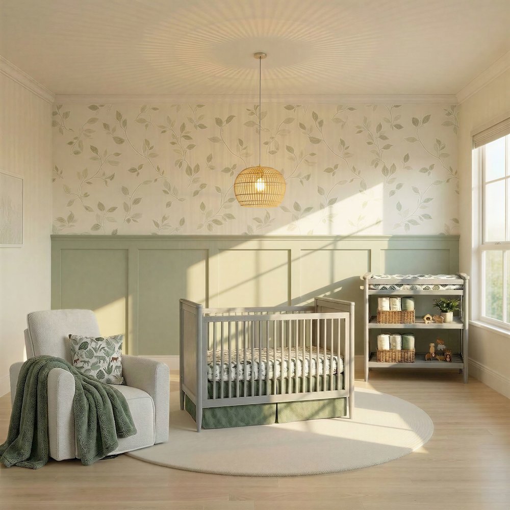 Westwood Design Modern Nursery Changing Table in Light Gray