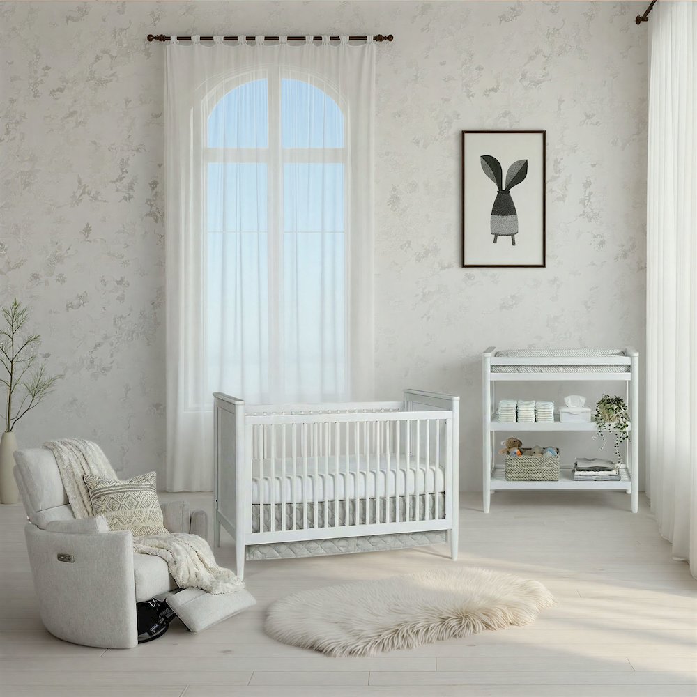Westwood Design Modern Nursery Changing Table in White