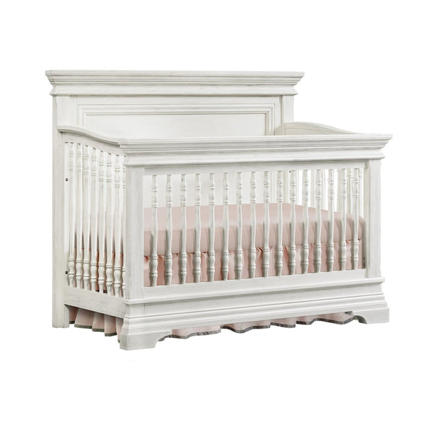 Westwood Design Olivia Traditional Wood Convertible Crib in Brushed White