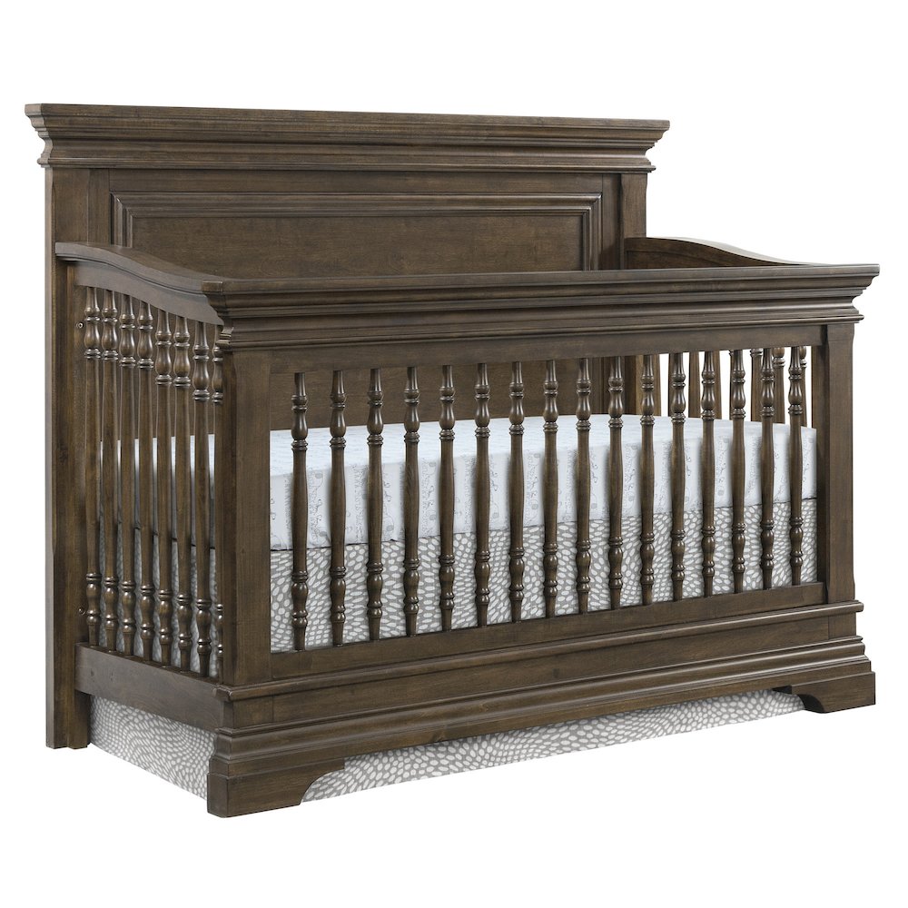Westwood Design Olivia Traditional Wood Convertible Crib in Rosewood Brown
