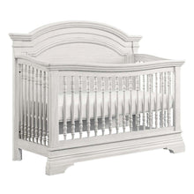Westwood Design Olivia Traditional Wood Arch Convertible Crib in Brushed White