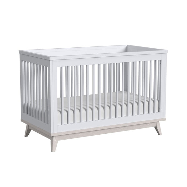 Westwood Design Rowan Modern Wood Cottage Crib in Ash Linen White Finish