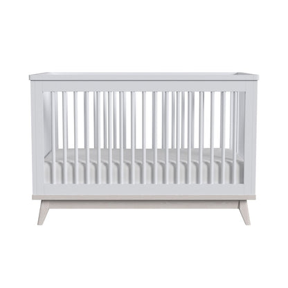 Westwood Design Rowan Modern Wood Cottage Crib in Ash Linen White Finish