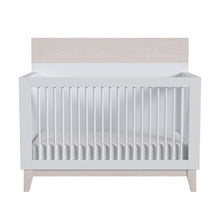 Westwood Design Rowan Modern Wood Convertible Crib in Ash Linen White Finish