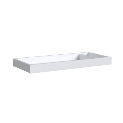 Westwood Design Rowan Modern Style Wood Changer Topper in Ash Linen White