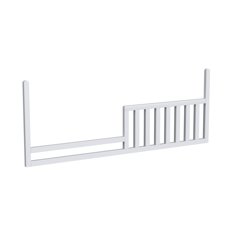 Westwood Design Rowan Modern Wood Convertible Toddler Rail in Ash Linen White