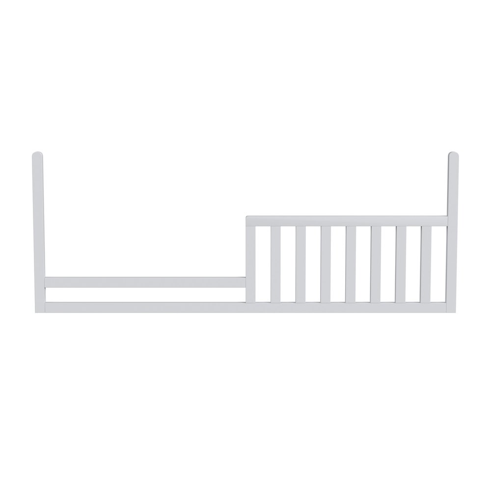 Westwood Design Rowan Modern Wood Convertible Toddler Rail in Ash Linen White