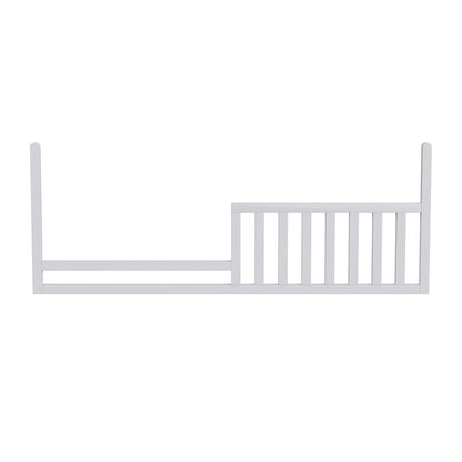 Westwood Design Rowan Modern Wood Convertible Toddler Rail in Ash Linen White