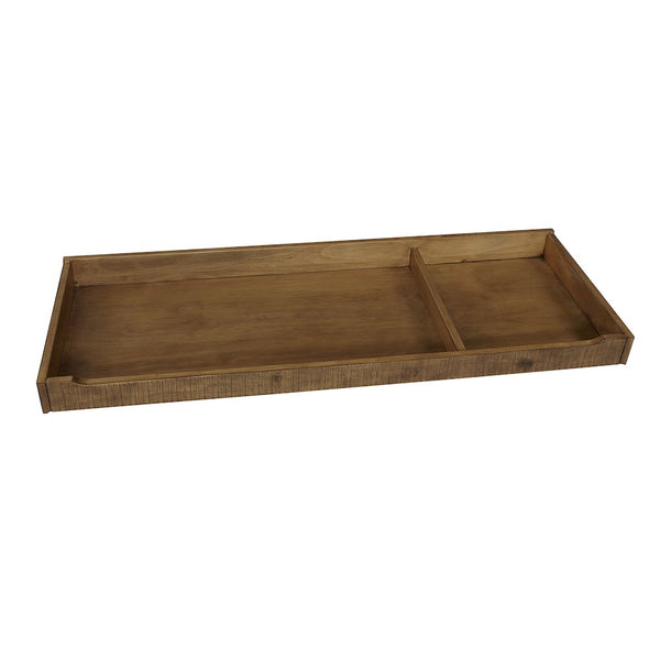 Westwood Design Urban Rustic Transitional Wood Changing Tray in Brushed Wheat
