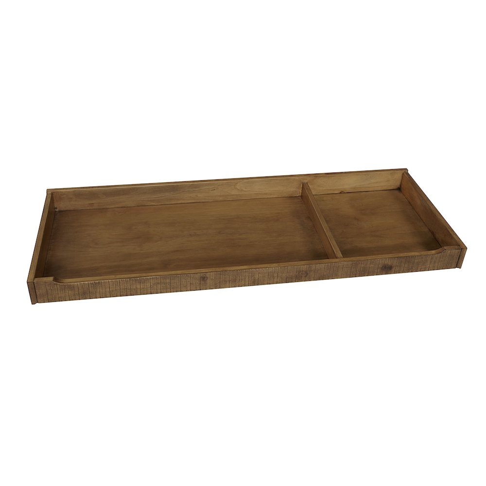 Westwood Design Urban Rustic Transitional Wood Changing Tray in Brushed Wheat
