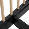 Graco Universal Toddler Safety Guardrail Kit-Dowel - Black with Driftwood