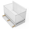 Graco Asheville 4-in-1 Convertible Crib with Drawer (White)