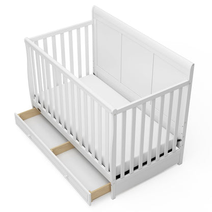 Graco Asheville 4-in-1 Convertible Crib with Drawer (White)