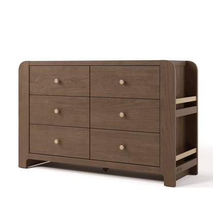 Read-With-Me 6 Drawer Dresser-Hazelnut/Driftwood